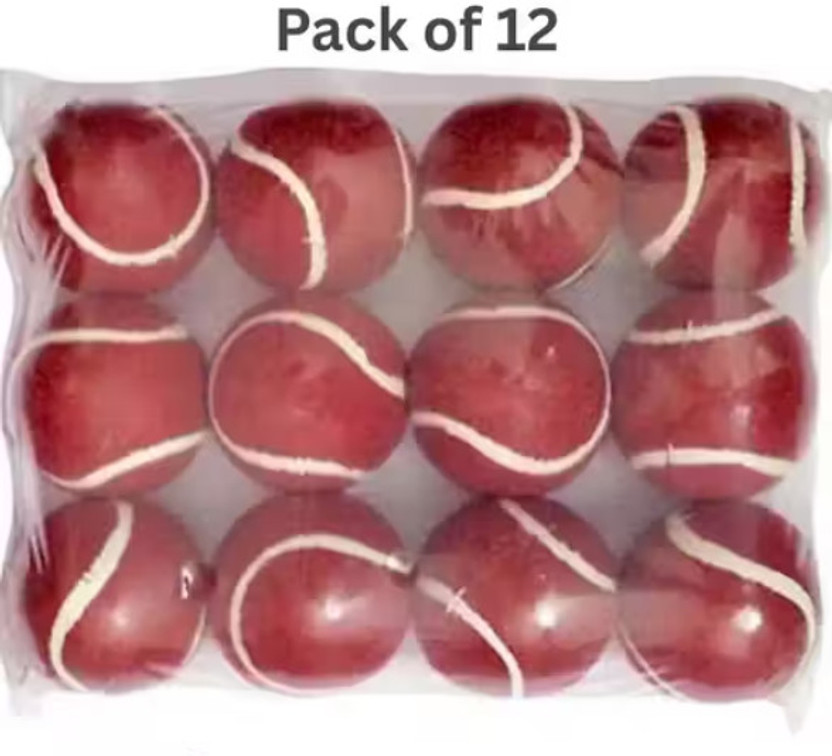 NOXA Sports Cotton red Ball Tennis Ball(Standard, Pack of 12)