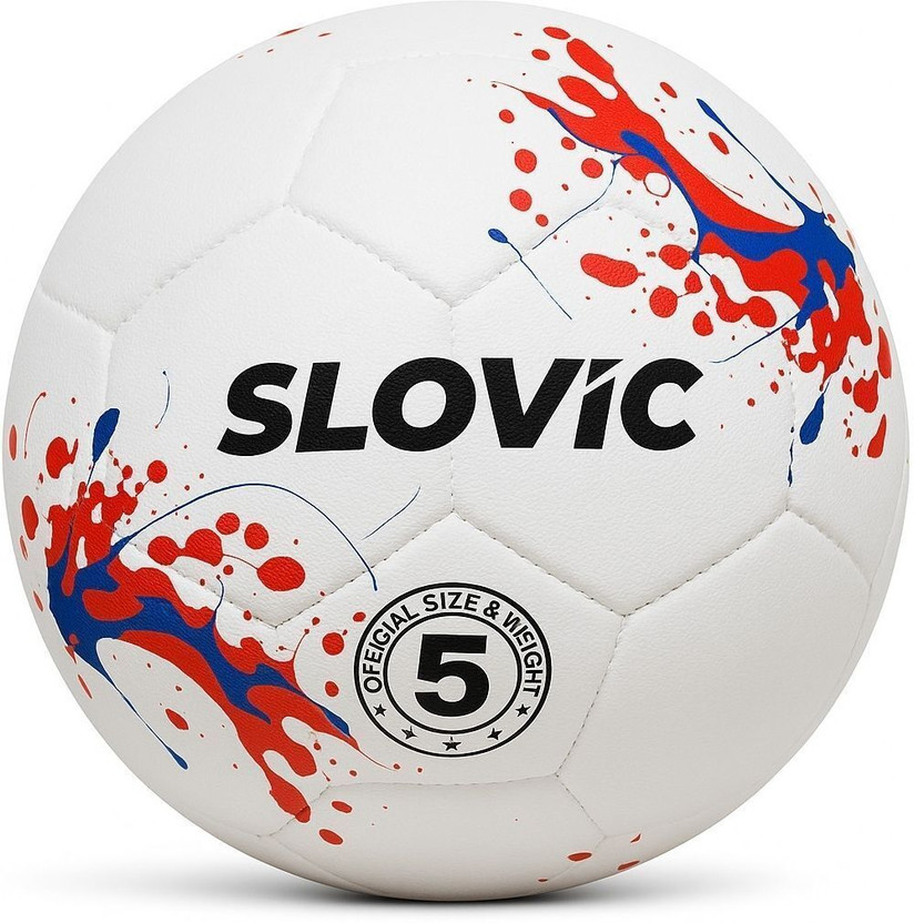 SLOVIC Durable Soccer Ball for Outdoor Play For Kids, Beginners & Adult | Football - Size: 5(Standard, Pack of 1, Multicolor)