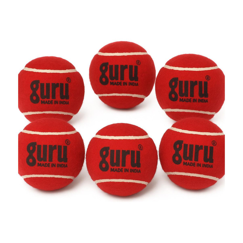 Guru Cricket Tennis ball (Heavy) Cricket Tennis Ball(Standard, Pack of 6)
