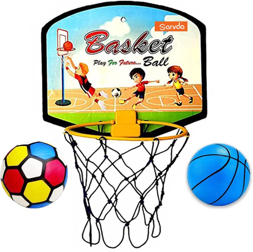 Aavashyak Basket Balls for Kids, Indoor and Outdoor Game Basketball Net Ring Return Gift Basketball - Size: 1(Kids, Pack of 1, Multicolor)