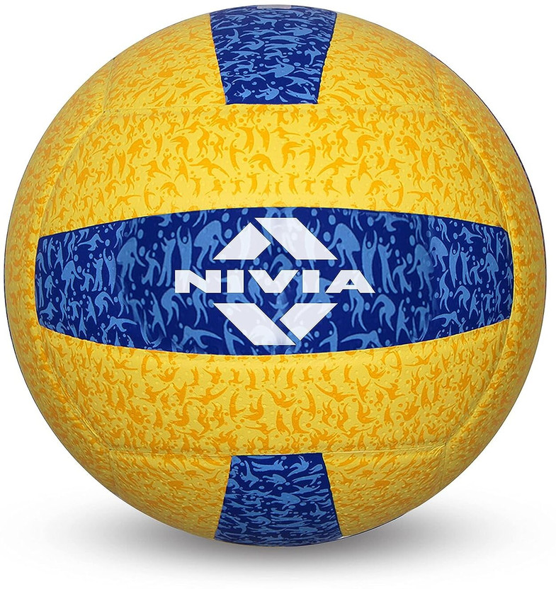 NIVIA G-2020 Volleyball - Size: 4(Standard, Blue, Yellow)