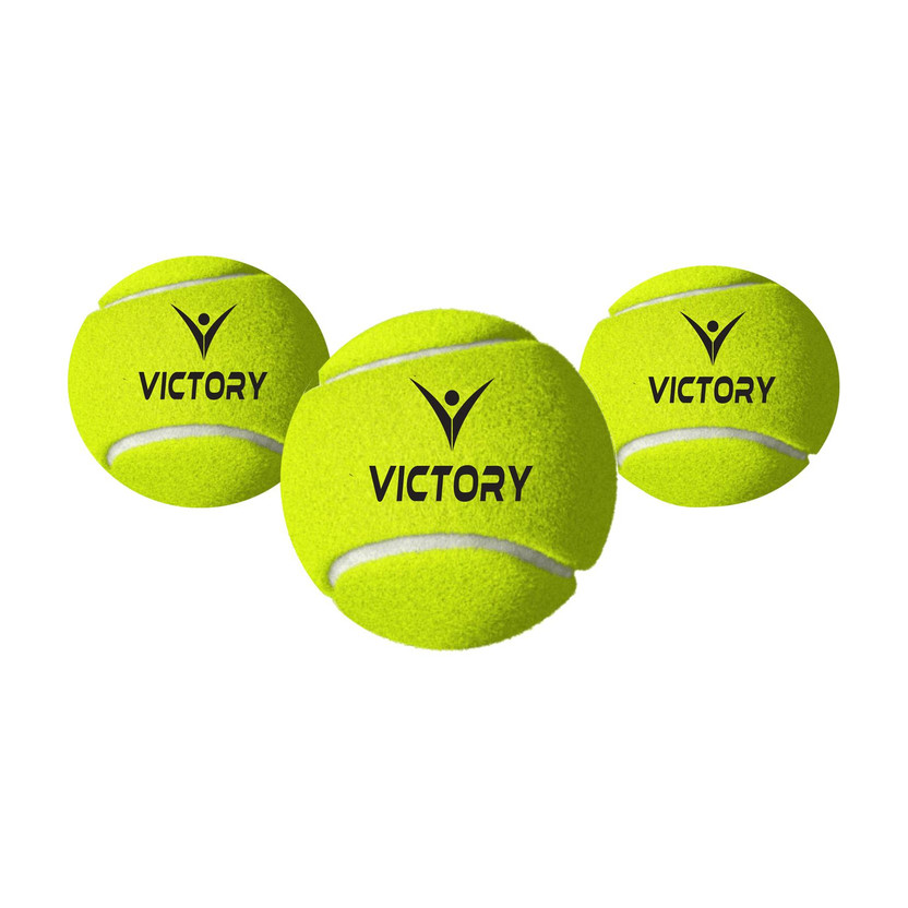 VICTORY Cricket Tennis Balls Medium Weight High Bounce Combo Set Cricket Tennis Ball(Standard, Pack of 3)