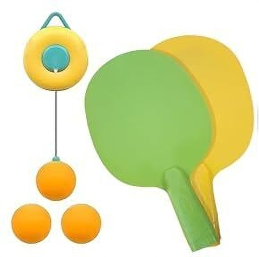 Pivot Hanging Table Tennis Self Training Indoor Gaming - Double Sparring Hanging Kit Table Tennis Ball(Standard, Pack of 6, Multicolor)