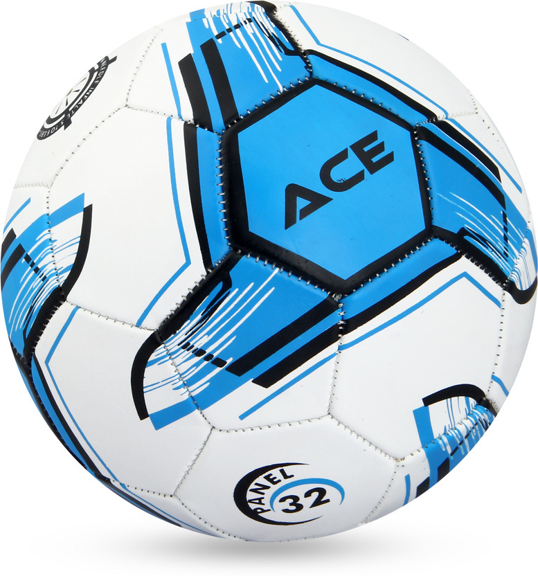 Supreme Football (Ace) Machine Stitched 32 Panel Football - Size: 3(Kids, Pack of 1, Blue, White)