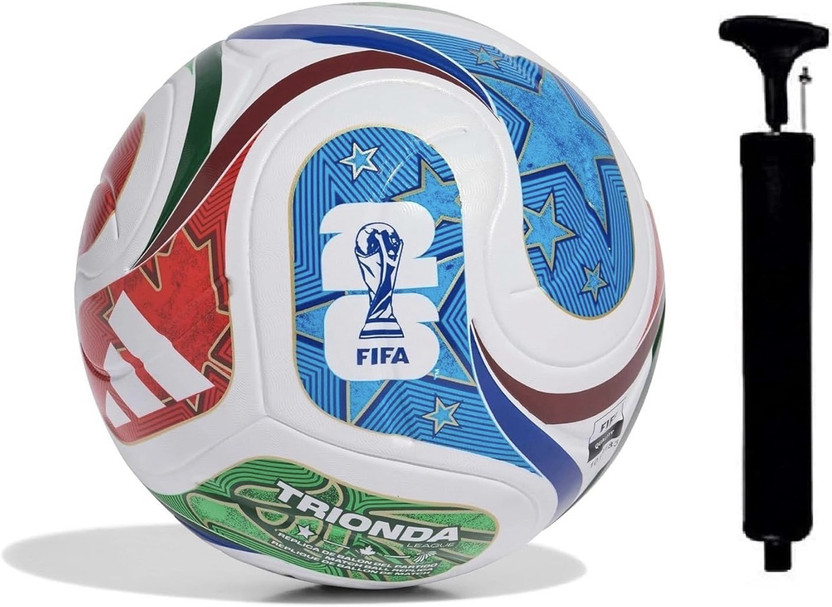 K Art Sports FIFA World Cup 2026 Trionda League Soccer Ball with Hand Pump Football - Size: 5(Standard, Pack of 1, Multicolor)