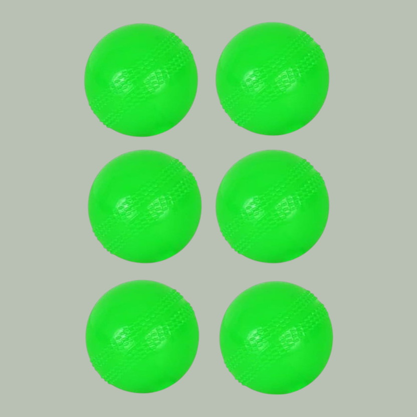 MARS Cricket Wind Ball Practice Training Soft Ball Variant 166 Cricket Training Ball(Standard, Pack of 3, Green)