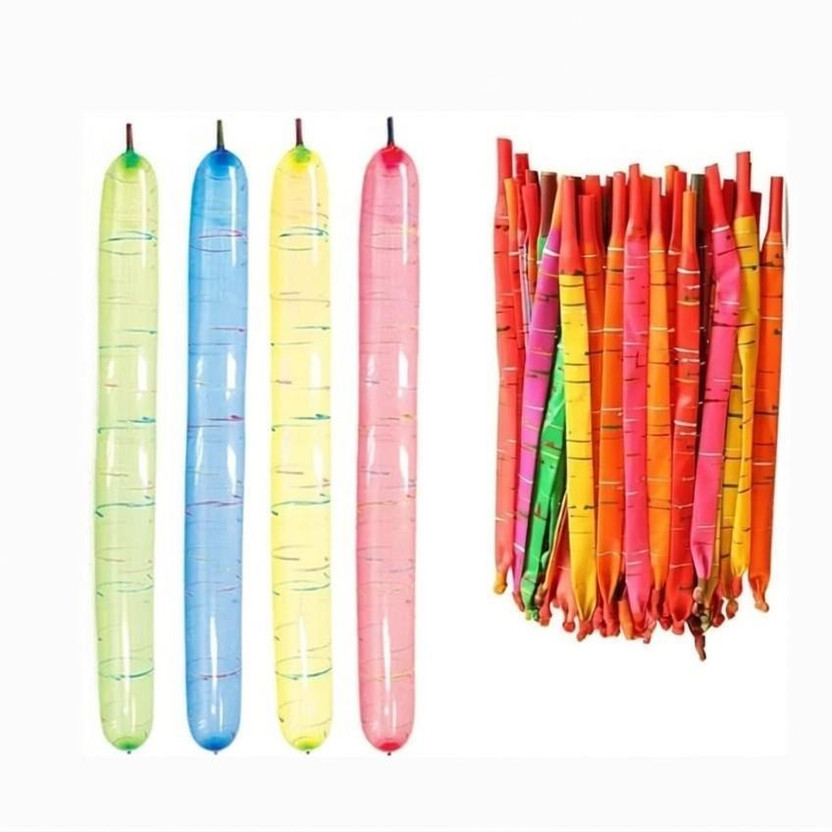 Super Easy Printed 40 Pcs Rocket Balloons Long Balloon Magic Balloons Colorful Balloons for Parties Balloon(Multicolor, Pack of 40)
