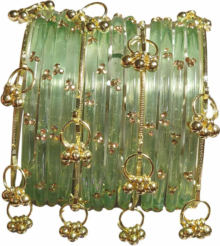 SM LIFESTYLE Glass Bangle Set(Pack of 16)