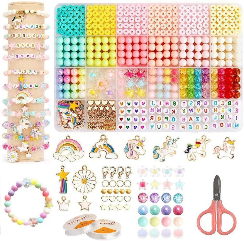 Vervita Bracelet Making Set Clay Beads Macaron Color Bead Bracelet Making for Girl A147