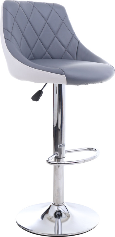 SEATFIT Louver Bar Stool for Kitchen Island, Breakfast Counter & Dining Solid Wood Bar Stool(Finish Color - Grey white, DIY(Do-It-Yourself))