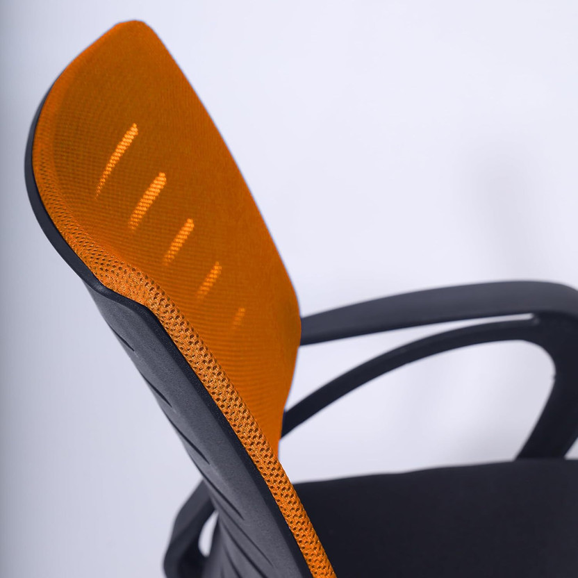 MAESTRO SEATING SYSTEMS Home & Office Mesh Chair with Fixed Handles -Comfortable Desk Chair Office Chair Fabric Office Adjustable Arm Chair(Orange, DIY(Do-It-Yourself))