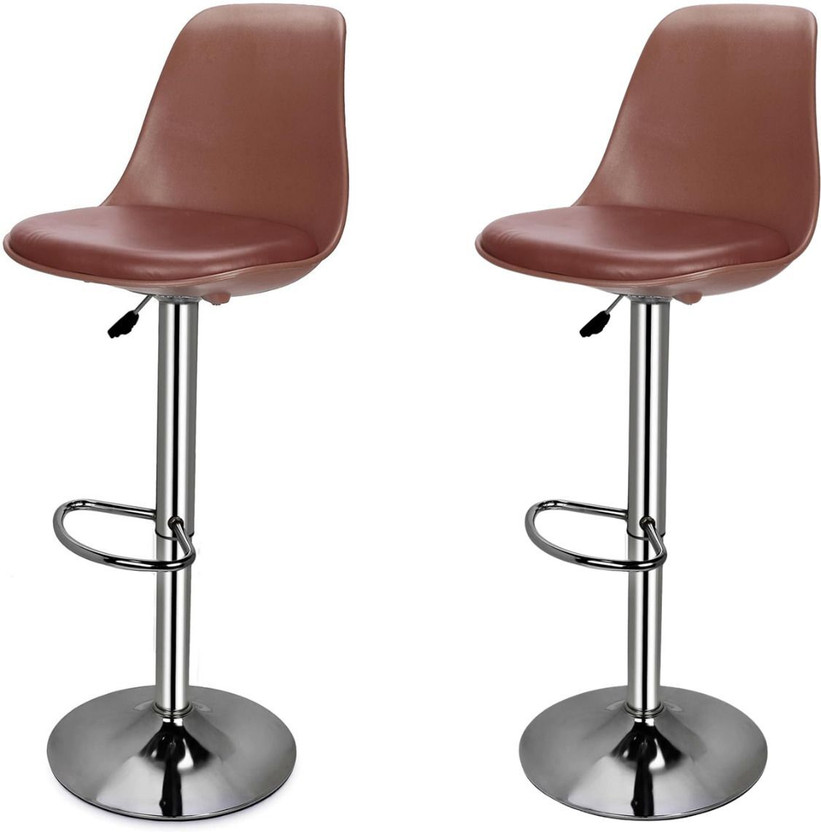 ACTIVA Rapid Bar Stool with Adjustable Height|Swivel Metal Stool Chair for Bar/Cafe| Metal Bar Stool(Finish Color - Tan, Pre-assembled)