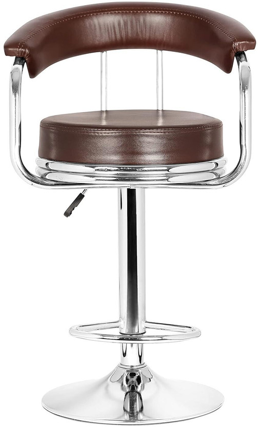 neo chair Classic Brown Revolving | Kitchen | Café | Stores | Leatherette Metal Bar Stool(Finish Color - Brown, DIY(Do-It-Yourself))