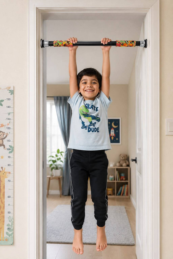 ArrowMax Hanging Door Bar For Kids Bullheight Pull Up Chin up Home Pull-up Bar(Multicolor)
