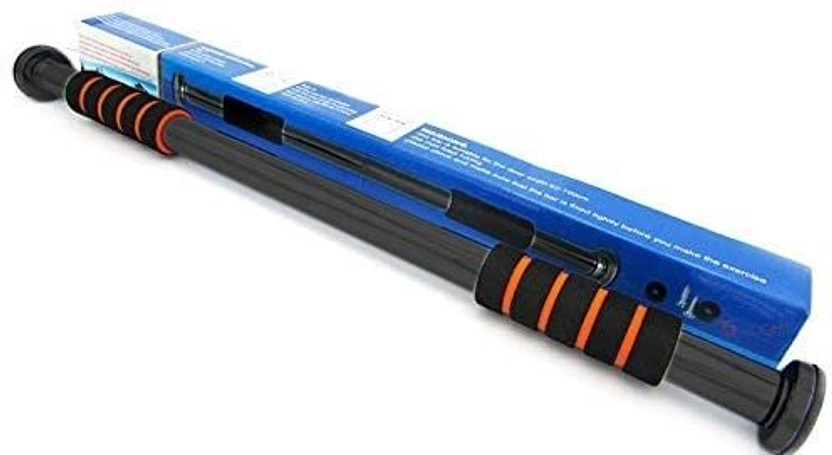 NIRVA Adjustable Pull Up Bar Horizontal Door With Non-slip Foam Chin-up Bar Pull-up Bar(Red, Black)