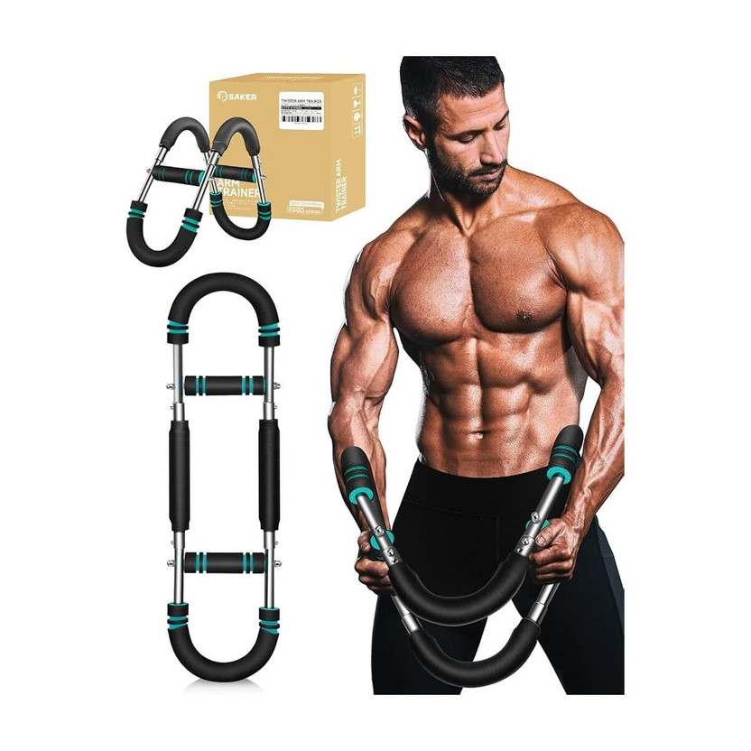 SERPLEX Adjustable Arm Strength Training Bar with Dual Resistance Levels Grip Multi-training Bar