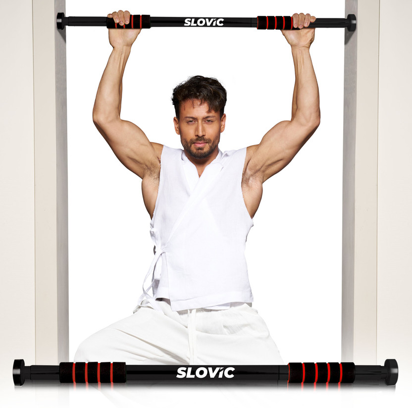 SLOVIC Home Workout Non-Slip Carbon Steel Bar (Load Capacity: 100 Kg) Pull-up Bar