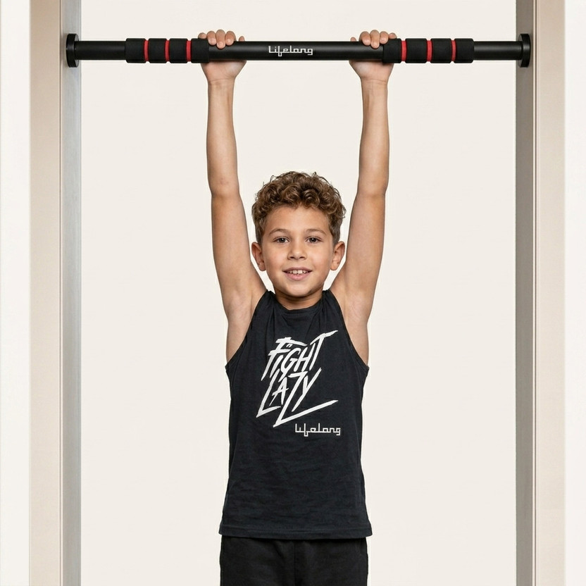 Lifelong Adjustable Pull-Up Bar For Home Gym | Best For Kids, Men & Women | Non-Slip Pull-up Bar(Multicolor)