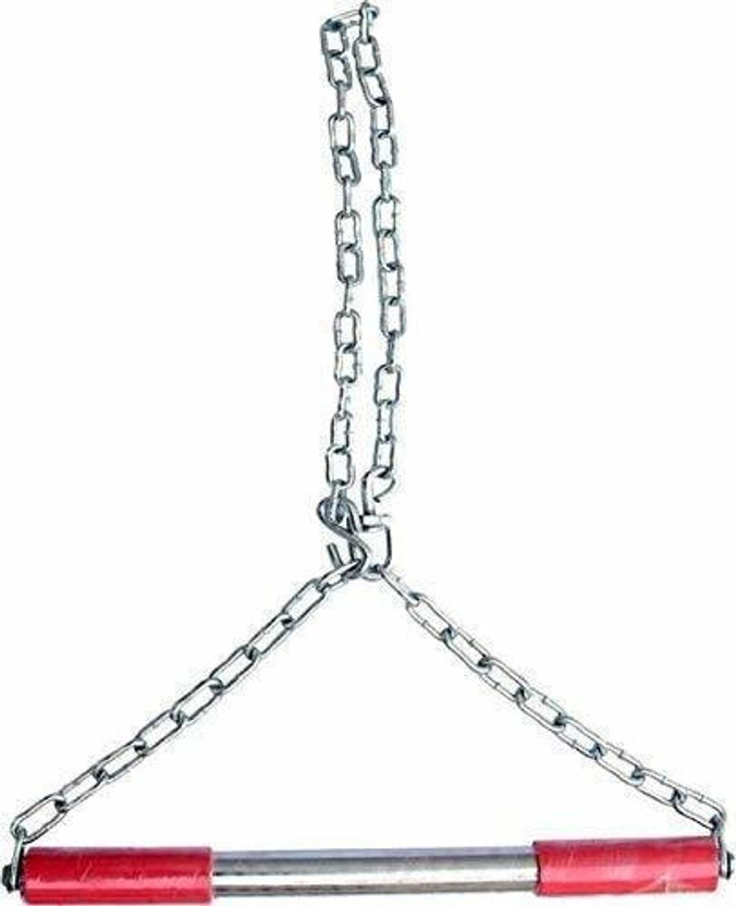 Almaytu Multicolour Metal 4 ft Chin up bar, Heavy Chain Rod Chin-up Bar