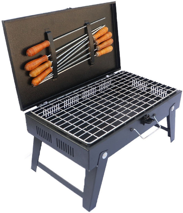 NE GRILLS Briefcasecharcoalbarbequegrillforgrillingandroastingeasily Charcoal Grill