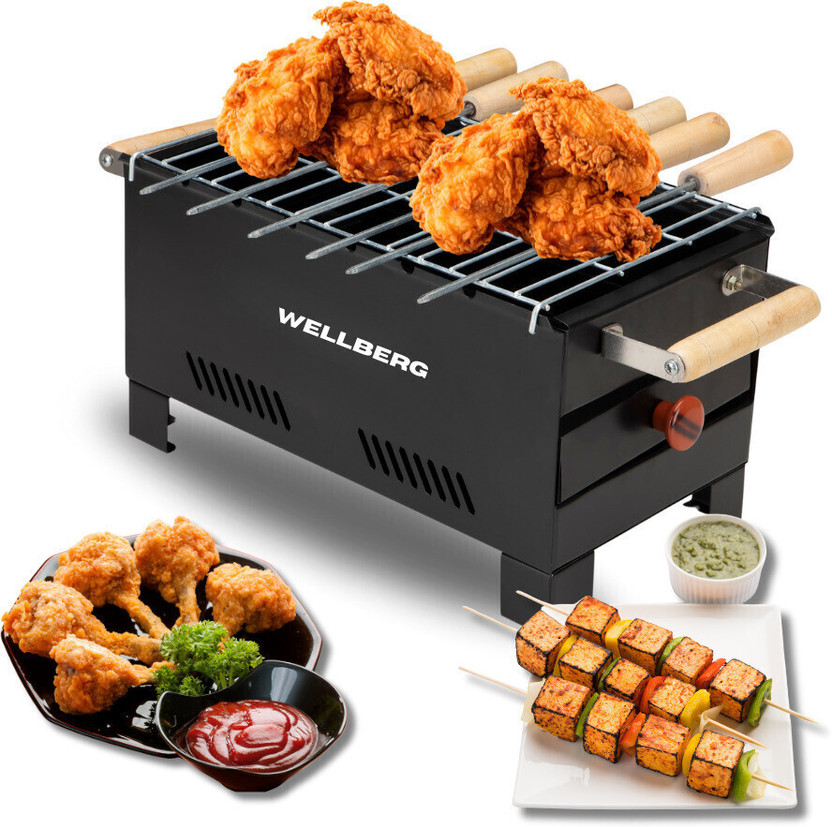 WELLBERG WELLBERG Healthy Outdoor Cooking with Coal Griller, Perfect for Parties and Picnic BBQs Charcoal Grill - Flipkart Deal