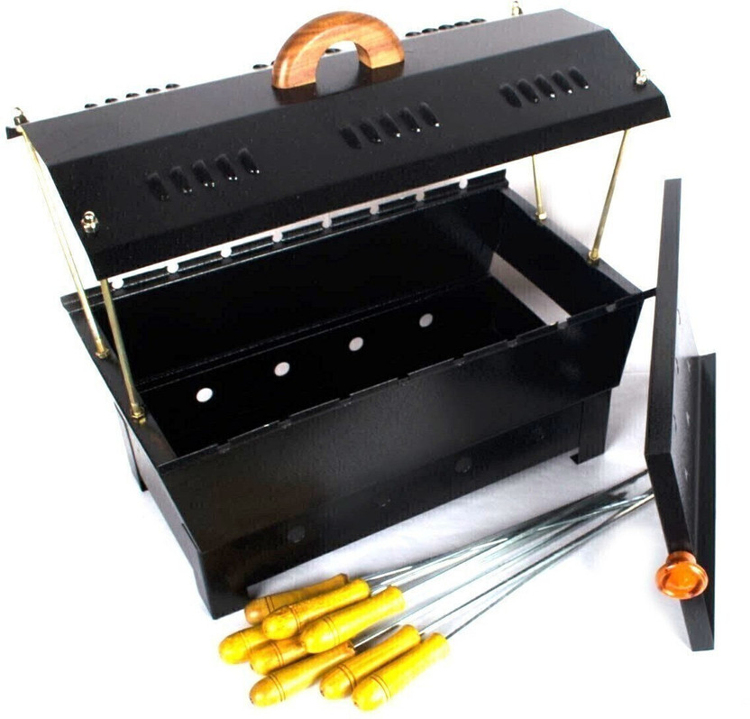 Chefman 1200W BBQ for Home Cooking, Versatile Meal Creation, Easy Convenient Charcoal & Electric Grill