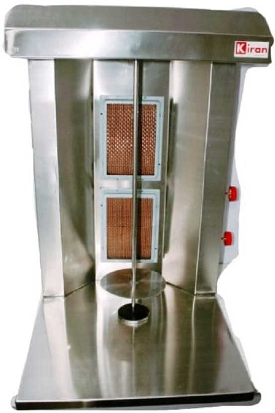 kiran Stainless Steel Shawarma Machine Gas Operated Commercial Doner Kebab Grill Gas Grill