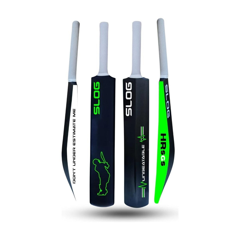 HRSGS THE ORIGINAL Slog Full Size (Ideal for 15+) Hard PLastic For tennis Ball PVC/Plastic Cricket  Bat For 15+ Yrs(850 g)
