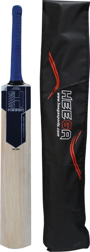 Heega HX-509 Kashmir Willow bat for Leather Balls Size (5/6 / Harrow/SH/LH) Kashmir Willow Cricket  Bat For 15+ Yrs(1000-1150 kg)