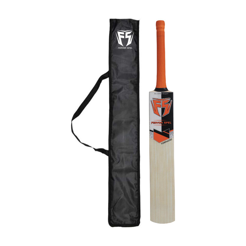 Fervor Spel Kashmir Willow Kashmir Willow Cricket  Bat For 15+ Yrs(1220-1280)