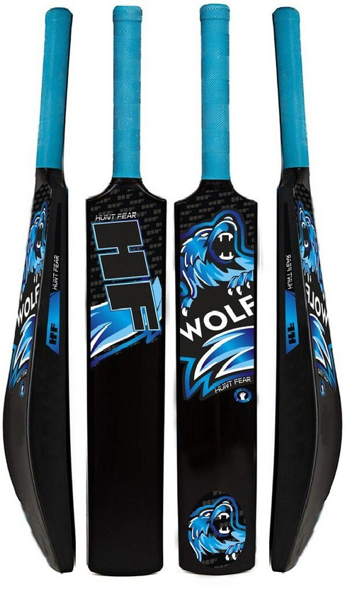 HF Blue Edition Full Size (Ideal for 15+) Hard PLastic For tennis Ball PVC/Plastic Cricket  Bat For 15+ Yrs(800-900 g)