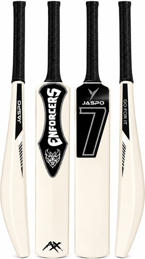 Jaspo 7 Enforcers Heavy Duty Full Size PVC/Plastic Cricket  Bat For 15+ Yrs(850-880 g)