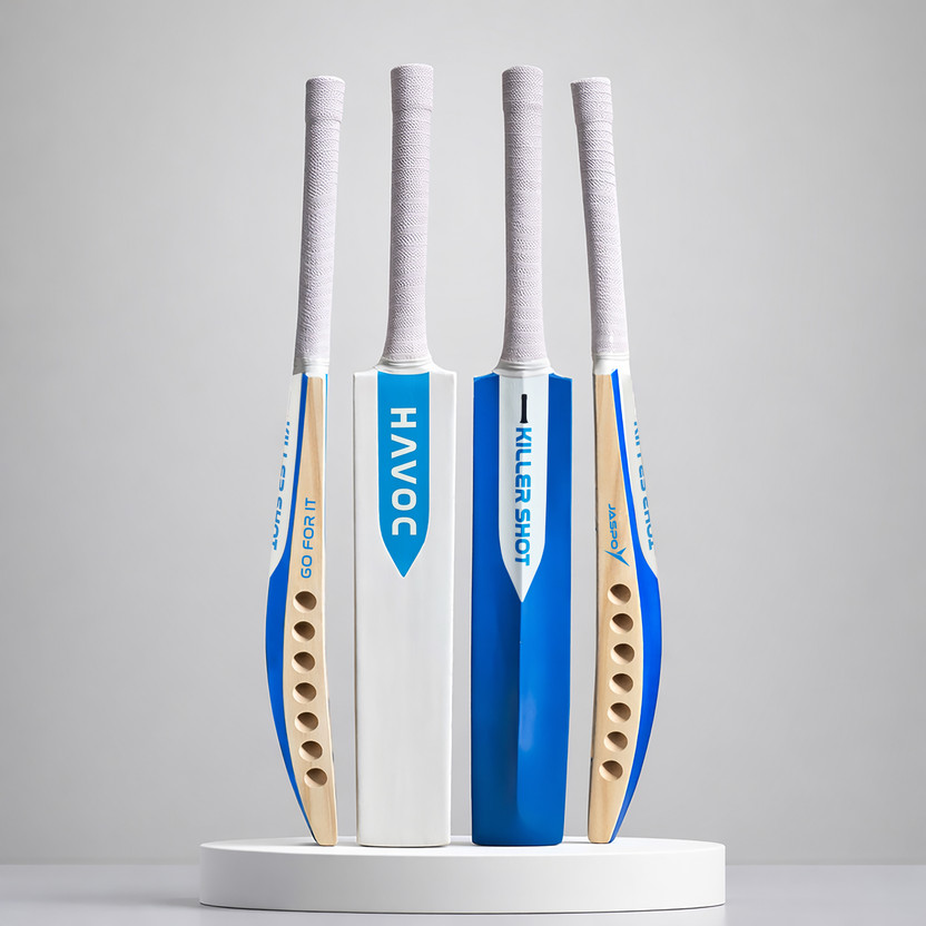 Jaspo Havoc Tennis-Wind Ball Cricket Bat Full Size, Poplar Willow, Handle-Lightweight Poplar Willow Cricket  Bat For 15+ Yrs(950-1050 g)