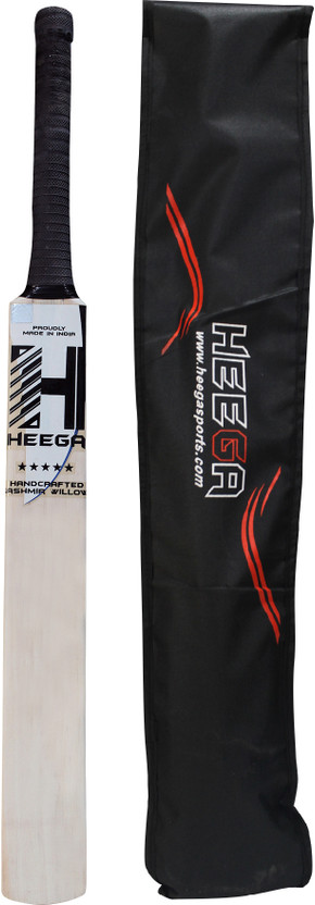Heega Middle bat (Half Width) Kashmir Willow bat for Training Purpose Kashmir Willow Cricket  Bat For 15+ Yrs(1 kg)