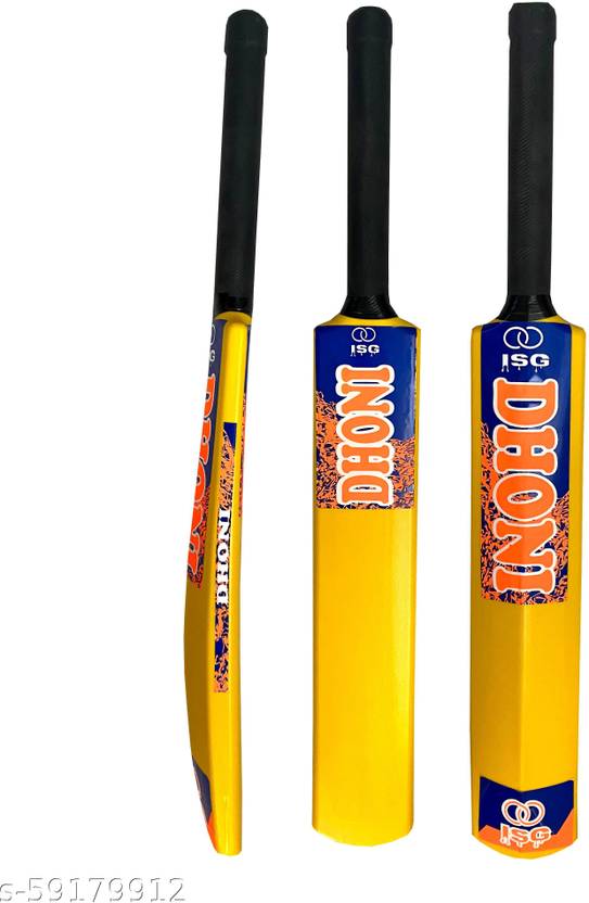 ISG Dhoni Orange Plastic Bats For Kids Size 3 PVC/Plastic Cricket Bat