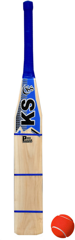 kushm Bat For Hard And Soft Tennis Ball ( 1Pc Tennis Ball Kashmir Willow Cricket  Bat For 15+ Yrs(1000-1100 g)