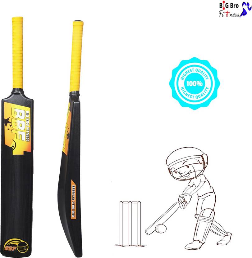 BIG BRO FITNESS Cricket Bat for Kids and Adults PVC/Plastic Cricket Bat