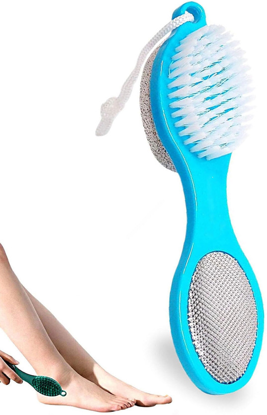 Dazzle Beauty Best Buy 4 In 1 Pedicure Brush Kit Tool for Cleanse, Scrub & File Dead Skin