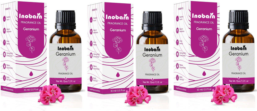 INOBARN Fragrance Oil For Aromatherapy | Helps in Stress Healing & Calming | Geranium(45 ml)