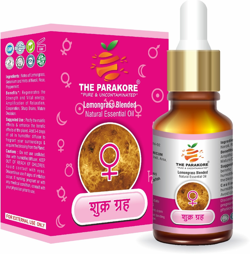 The Parakore Shukra Graha (Venus Planet) [Lemongrass Blended Natural Essential Oil](30 ml)