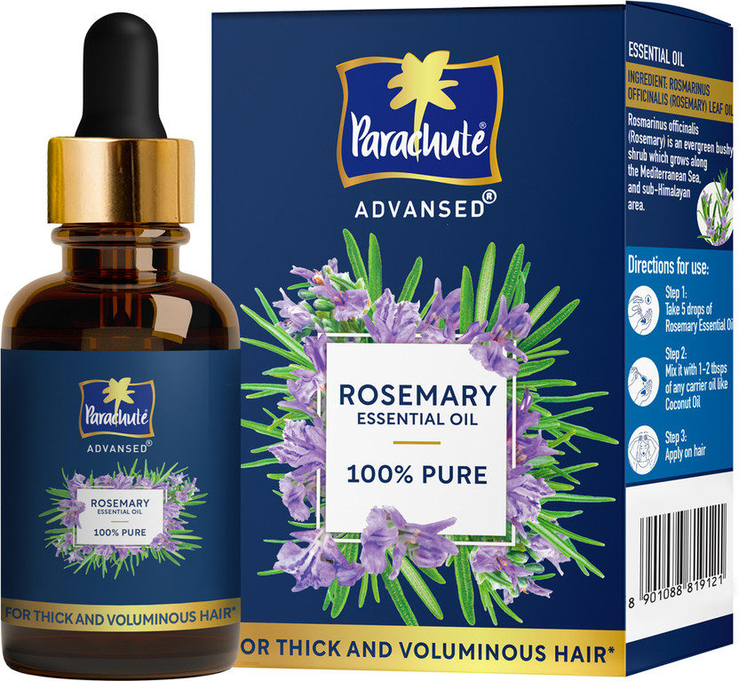 Parachute Parachute Advansed Rosemary Essential Oil | 100% Pure | Thick & Voluminous Hair(30 ml) - Flipkart Deal