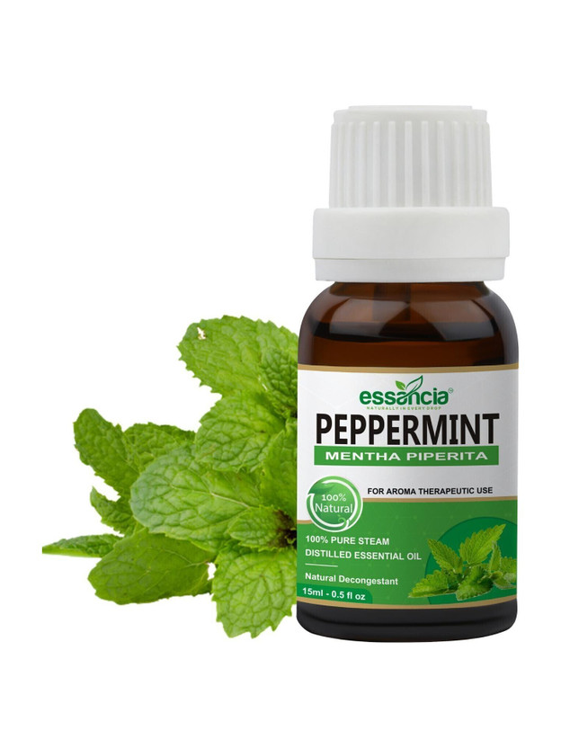 essancia Peppermint Essential Oil for Hair Growth, Muscle Pain Relief, Face, Skin, Relaxation and Aromatherapy. 100% Pure, Natural, Undiluted and Therapeutic Grade Essential Oil(15 ml)