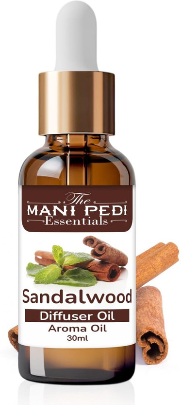 The Mani Pedi Essentials Sandalwood Diffuser Oil Aromatherapy Promotes Relaxation, Better Sleep - 30ml(30 ml)
