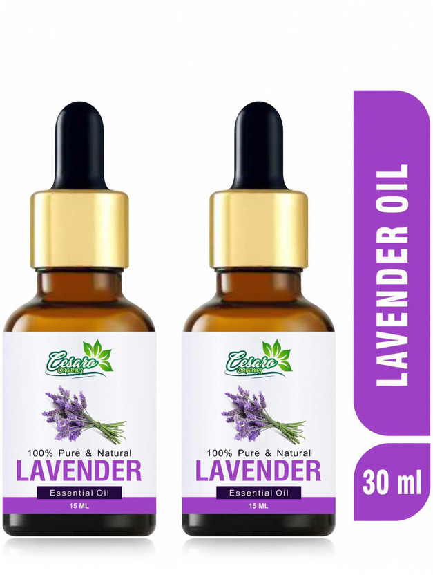 Cesaro Organics Best Lavender Essential Oil, 100% Pure & Natural for Hair, Skin, Face(30 ml)