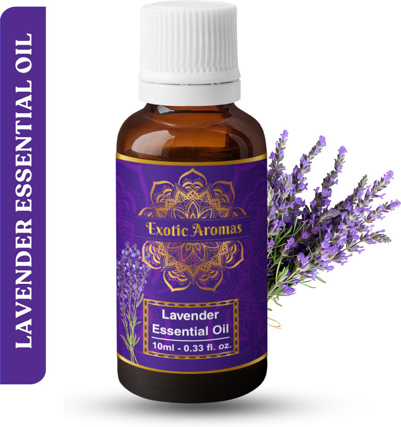 Exotic Aromas Lavender Essential Oil, 100% Pure and Natural, For Aromatherapy , Skin & Hair(10 ml)