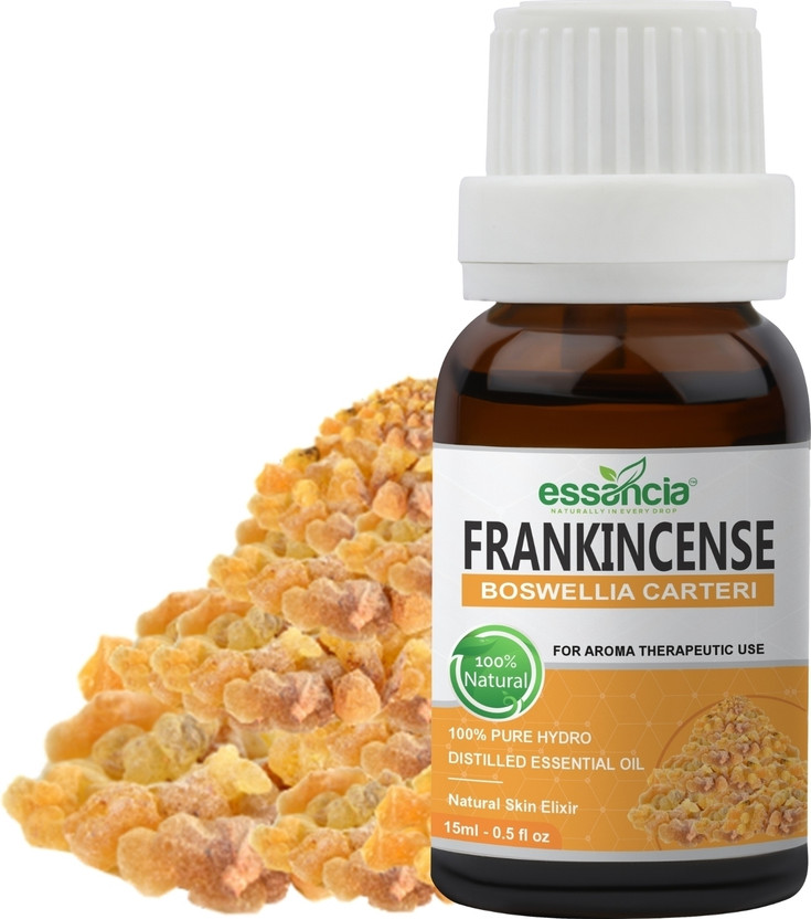 essancia Frankincense Essential Oil for Hair Growth, Skin, Hair, Aging Skin and Aromatherapy. 100% Pure, Natural, Undiluted and Therapeutic Grade Essential Oil(15 ml)