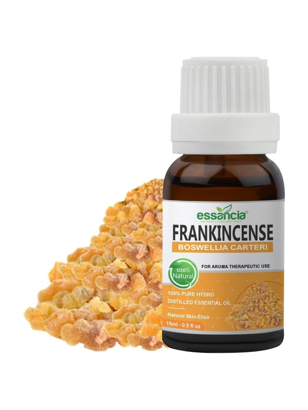 essancia Frankincense Essential Oil for Hair Growth, Skin, Hair, Aging Skin and Aromatherapy. 100% Pure, Natural, Undiluted and Therapeutic Grade Essential Oil(15 ml)