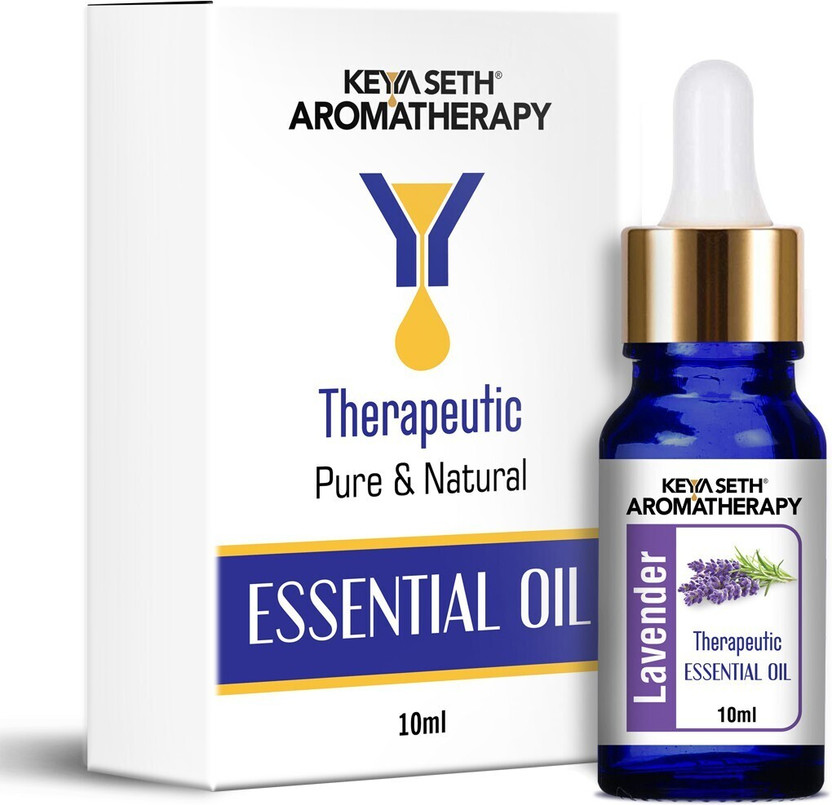 KEYA SETH AROMATHERAPY Lavender Essential Oil Therapeutic Pure & Natural Stress Relief Insomnia Asthma(10 ml)