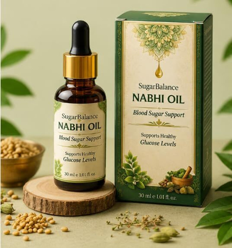BOUQIE Nabhi Oil Blood Sugar Support Herbal Navel Care Daily Wellness Oil(60 ml)