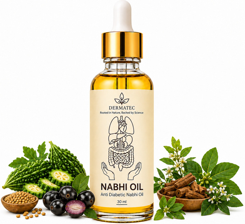 Dermatec Anti Diabetic Nabhi Oil for Blood Sugar Control |Ayurvedic Oil for Sugar Control(30 ml)